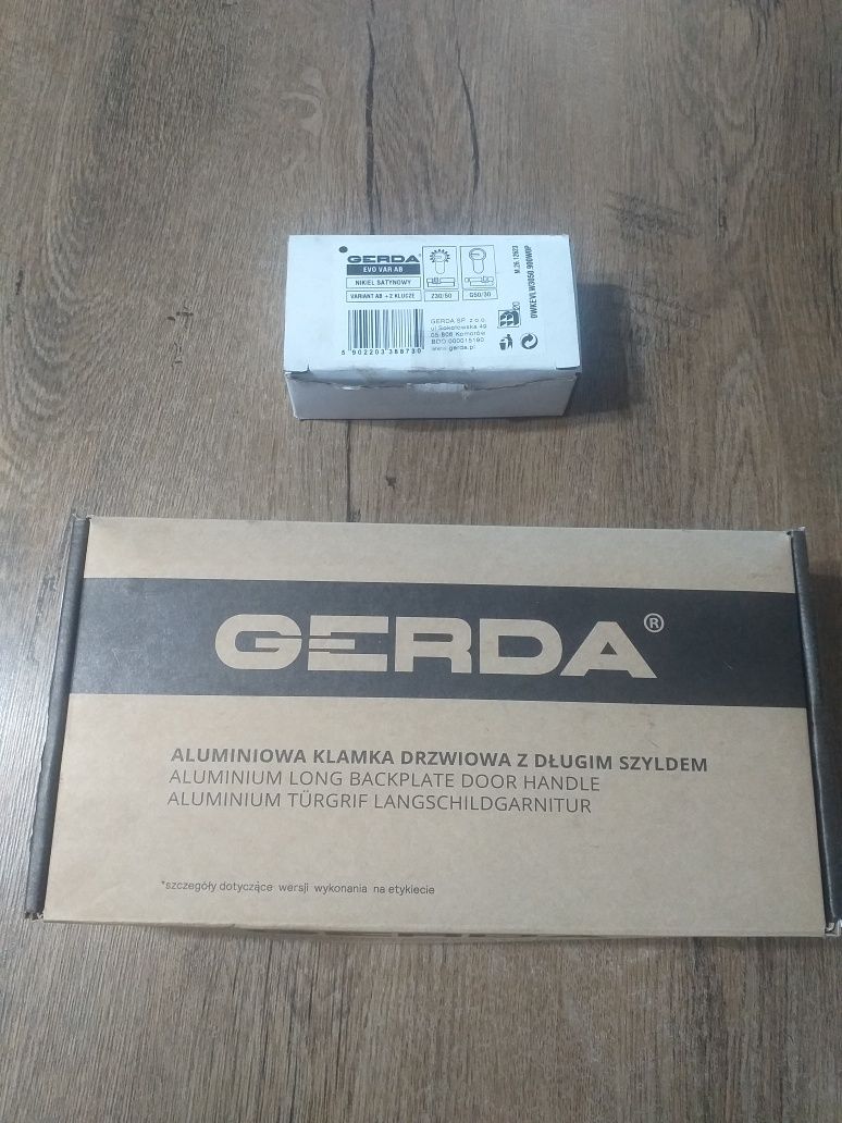 Zamek oraz klamki do drzwi firmy Gerda
