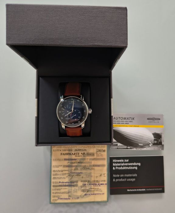 Zegarek automatyczny Zeppelin Captain 8662-3, nowy