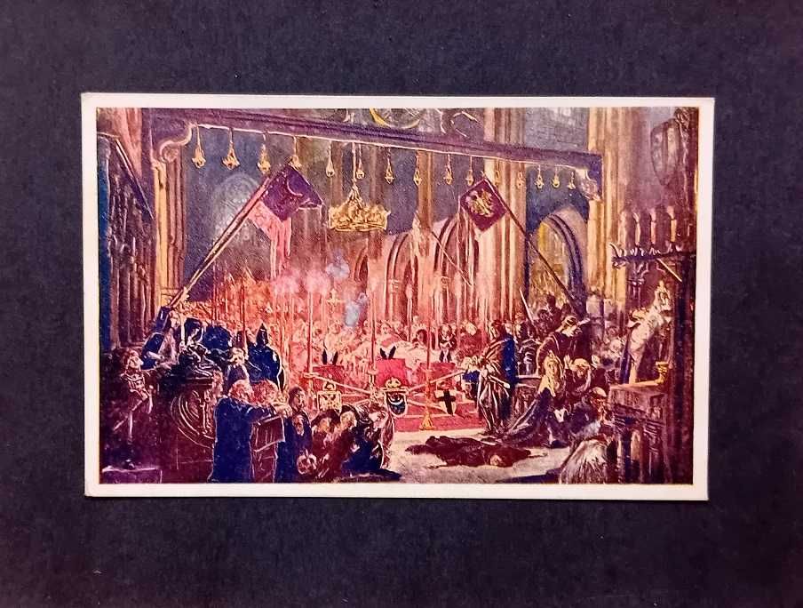 Pocztówka Malarstwo Jan Matejko Kraków Wawel