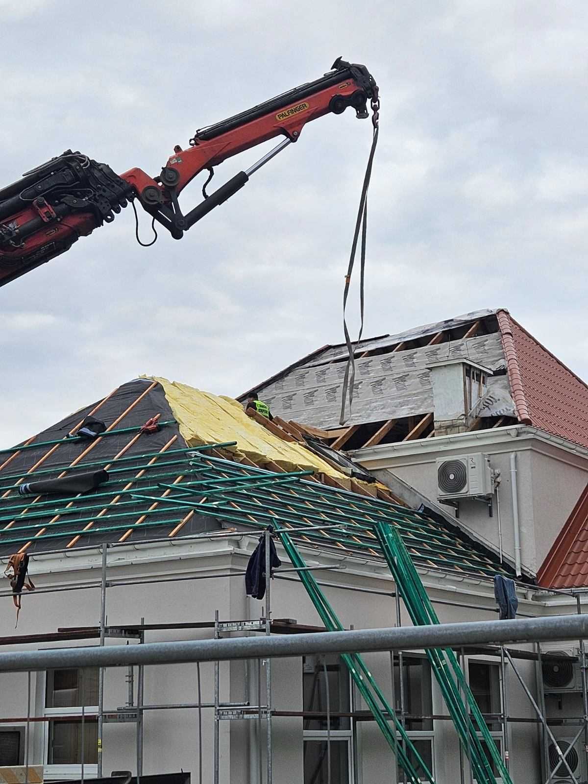 Usługi dźwig dekarski żuraw dekarski wynajem hds