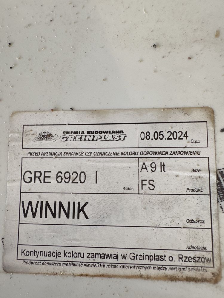 Greinplast Farba silikatowa preparat dezynfekujący