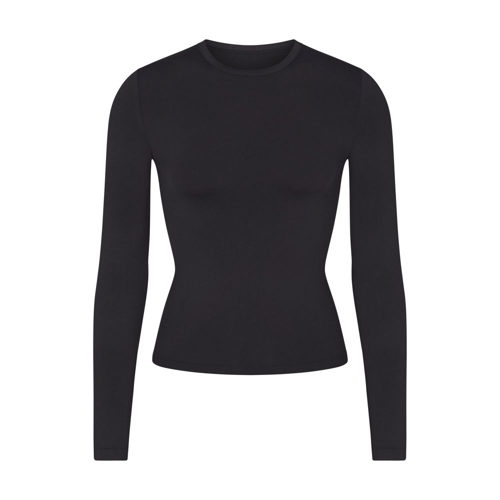 Лонгслів SKIMS Soft smoothing XS колір Onyx