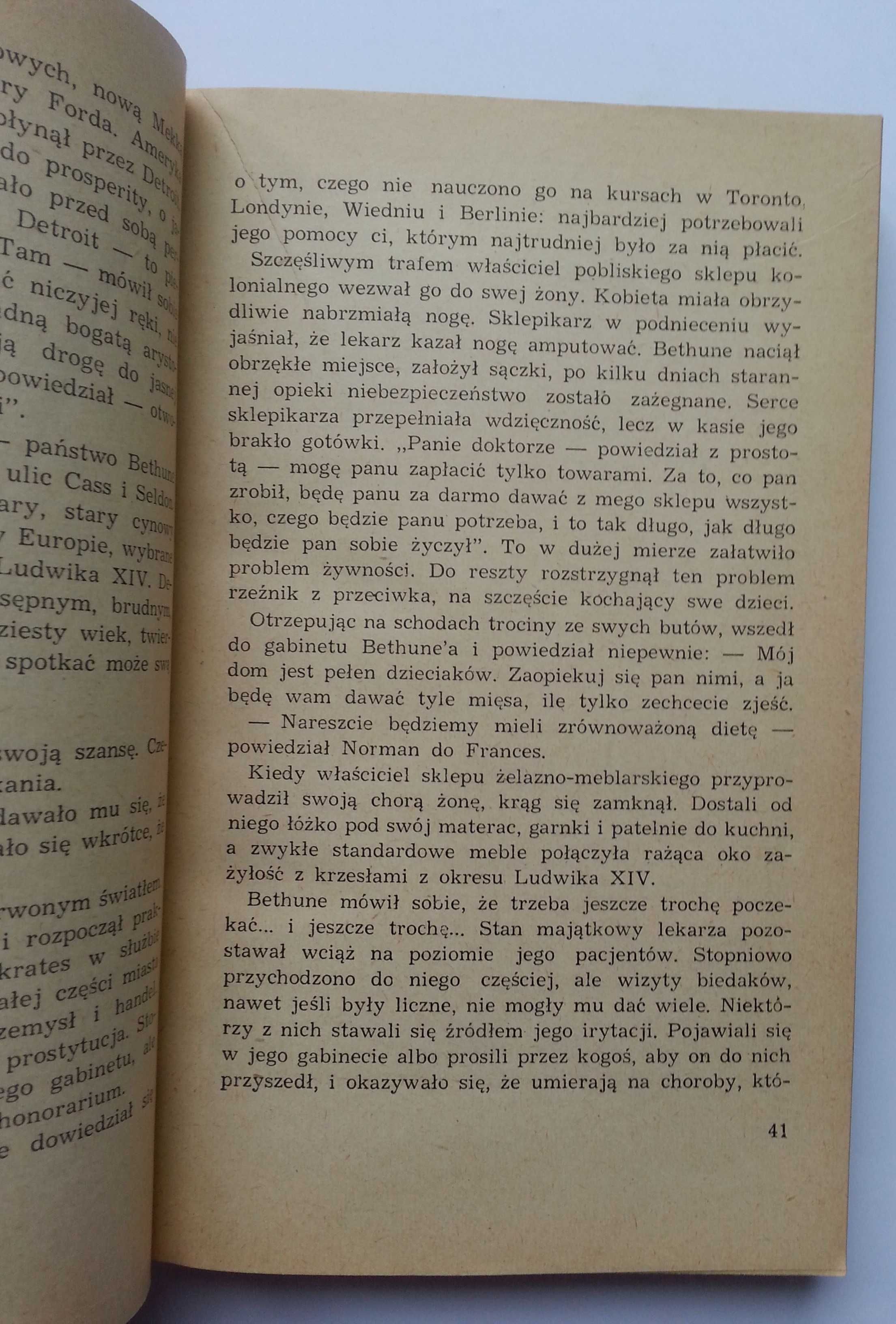 T.Allan S.Gordon Skalpel i miecz doktor Norman Bethune biografia I WŚ