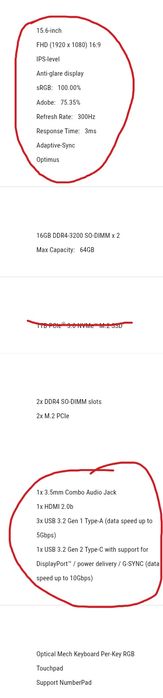 ROG STRIX STAR RTX3060 RYZEN 5 5600H 300HZ Екран