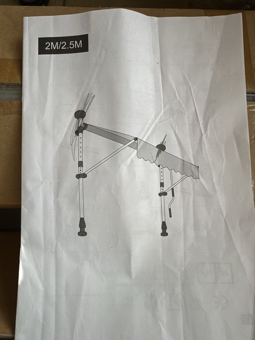 Навіс-маркіза 2 м / 2,5 м для авто, кемпінгу, яхти