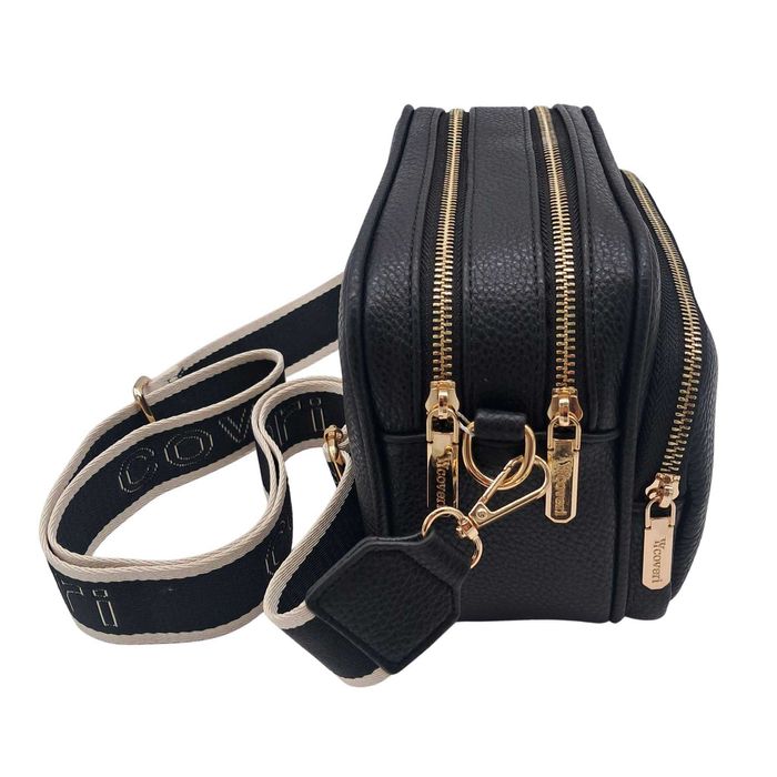 YYcoveri czarna torebka listonoszka