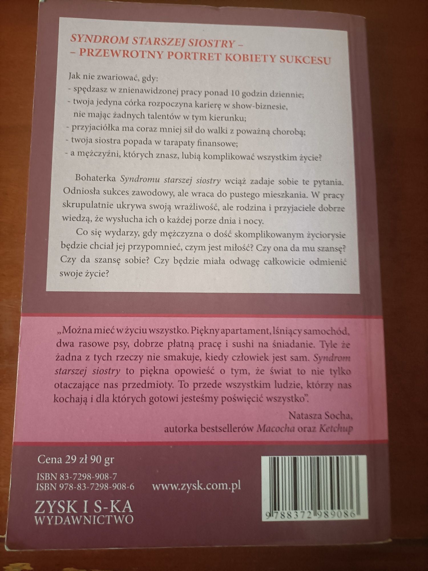 Malwina Chojnacka ,, Syndrom starszej siostry "