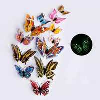 Бабочки на магнитах, светятся в темноте, метелики на холодильник
