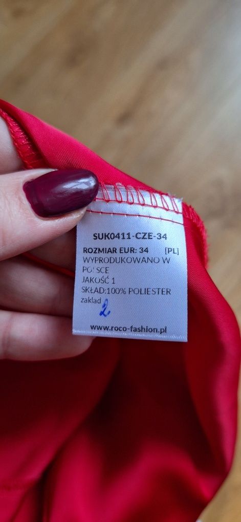 Czerwona sukienka Milano Cocomoda S