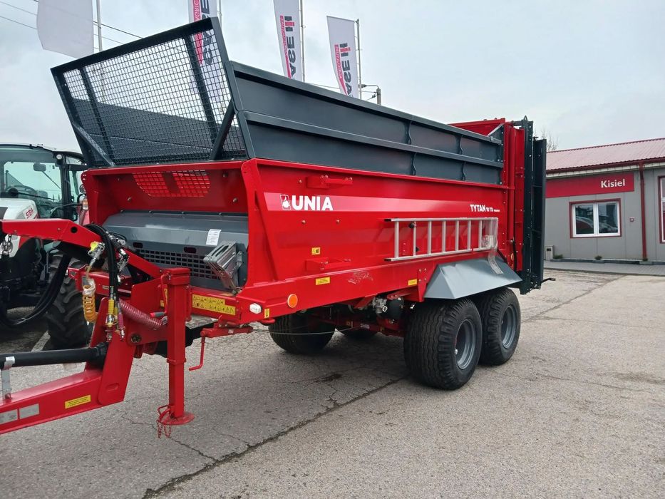 Unia TYTAN 10TD PREMIUM  Rozrzutnik obornika UNIA TYTAN 10 TD PREMIUM Fabrycznie NOWY! RATY!