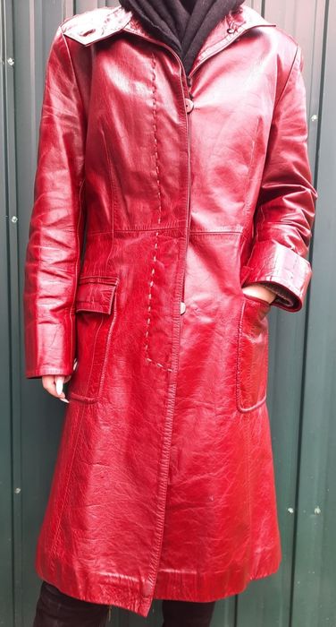 Плащ-пальто кожа натуральная 44-46