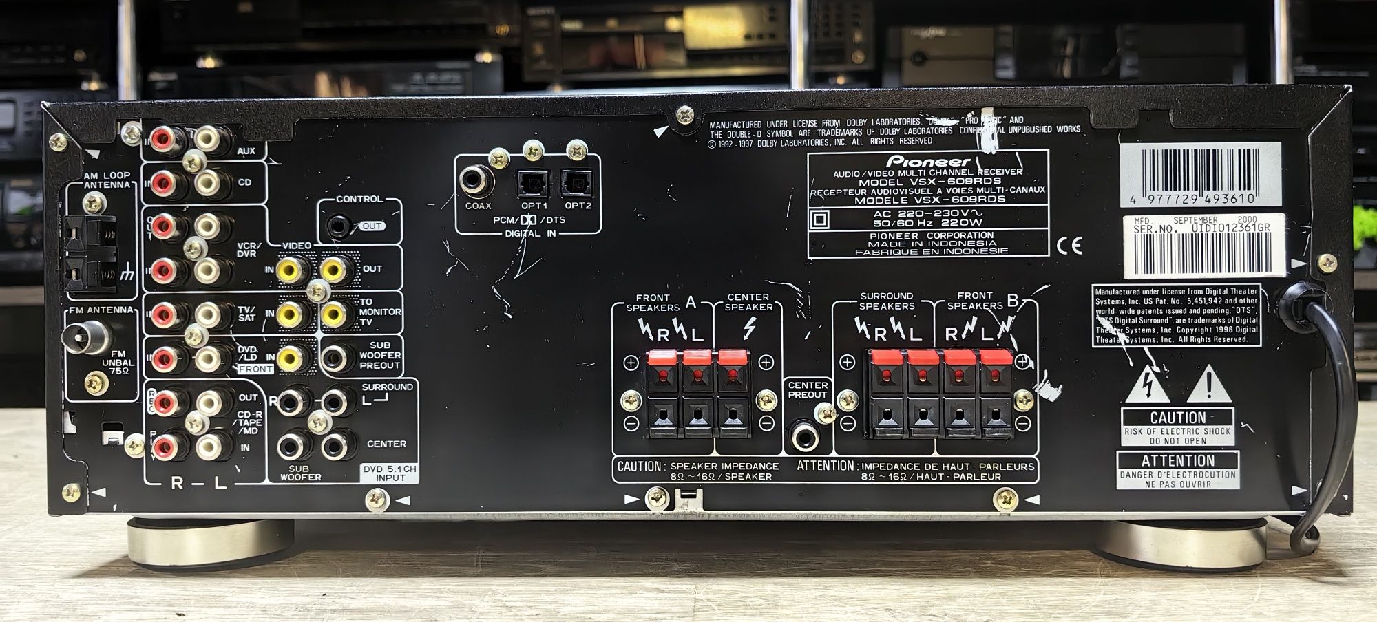 Ресивер Pioneer VSX-609/Optical/8Ω