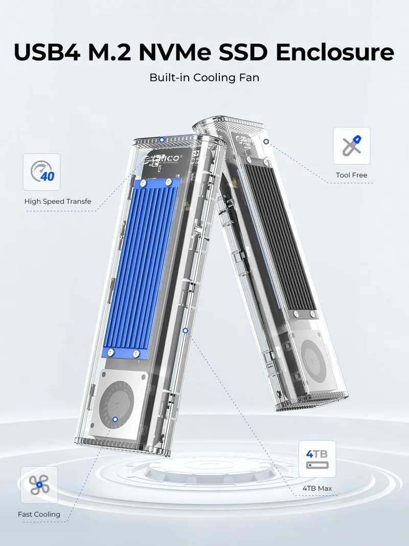 ORICO USB4 M.2 NVMe SSD Enclosure