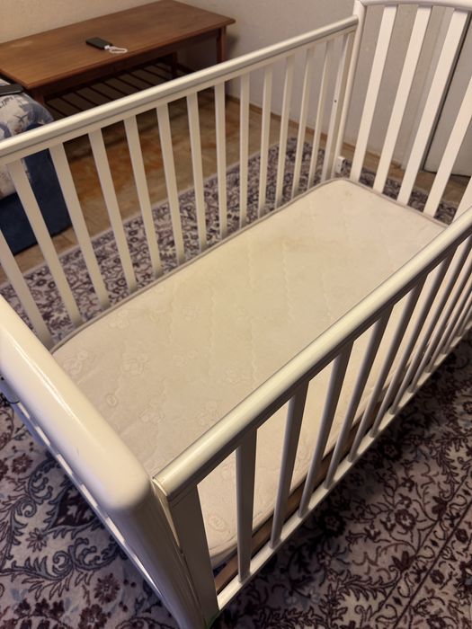 Ліжечко Pali Ciak білого кольору