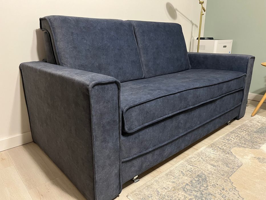Miu Form - Nowa sofa rozkładana z funkcją spania, niebieski, granat
