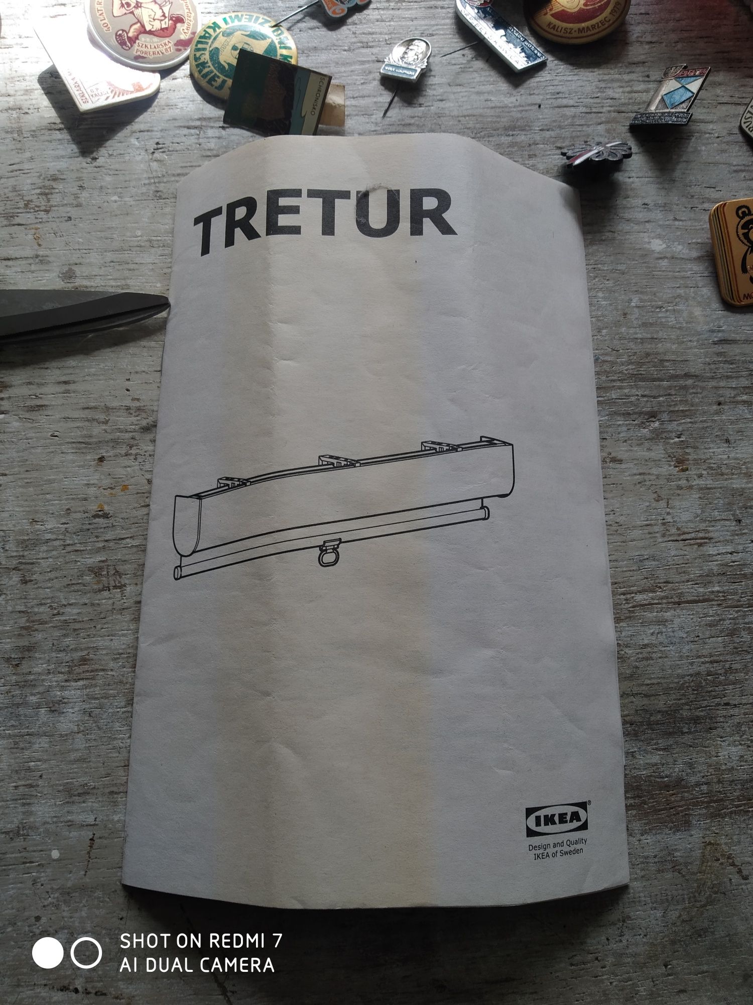 Roleta aluminiowa ikea 123 cm