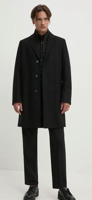 Знижка! Чоловіче пальто з вовни hugo boss boss selection оригінал