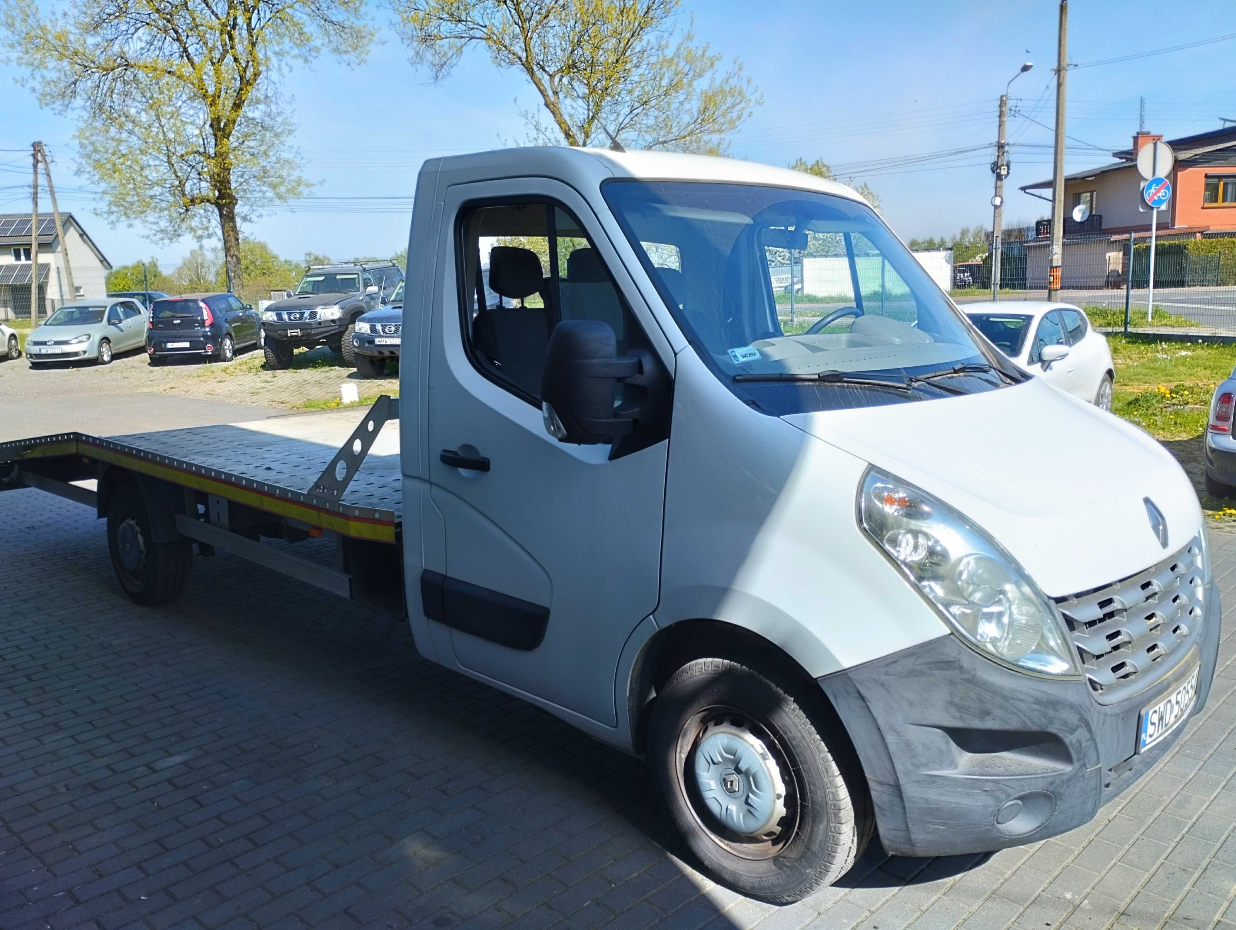 Renault Master 2014, Pomoc drogowa, Laweta, Autolaweta, najazd. Klima.