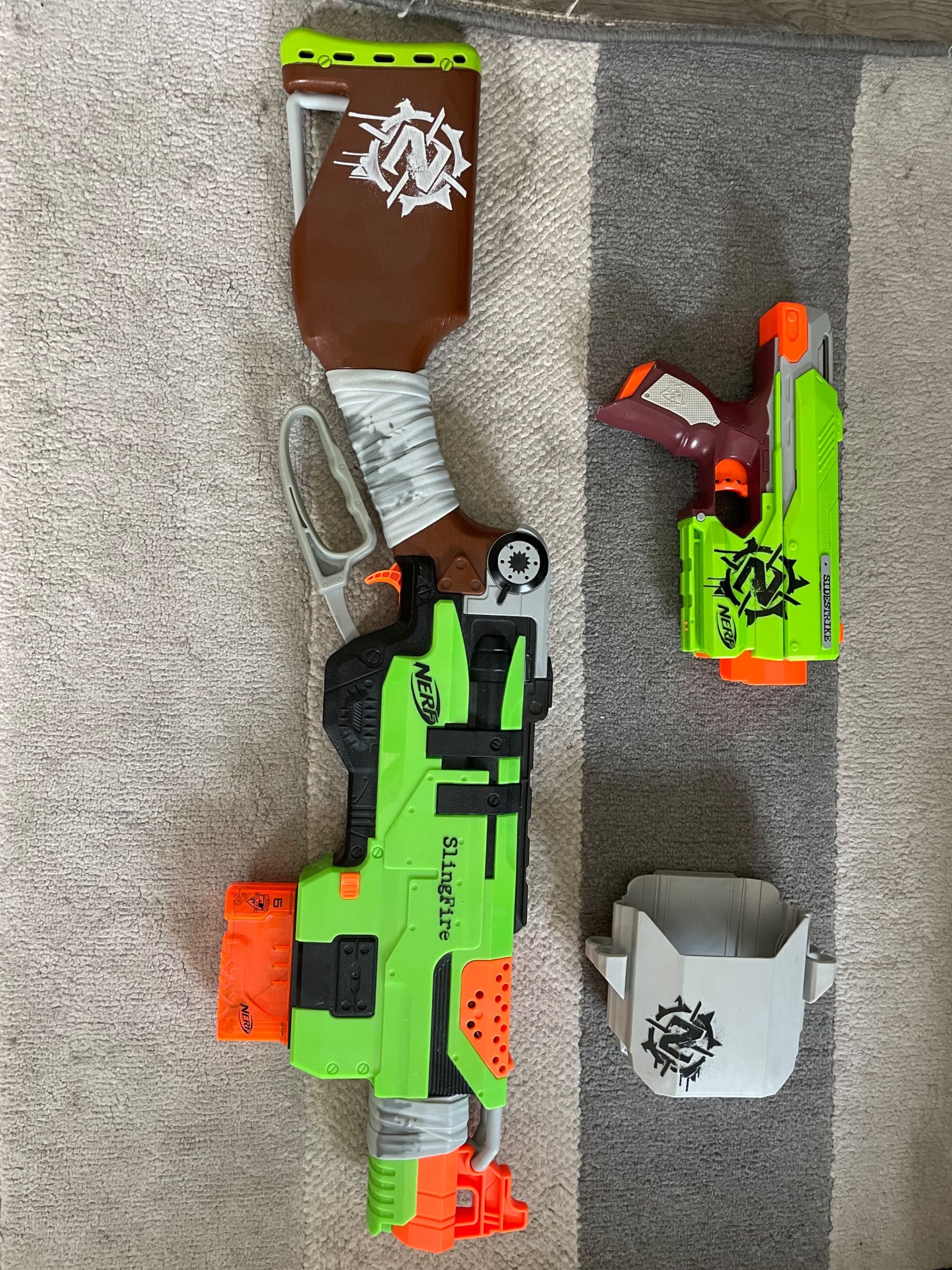 Zestaw pistoletów nerf zombie