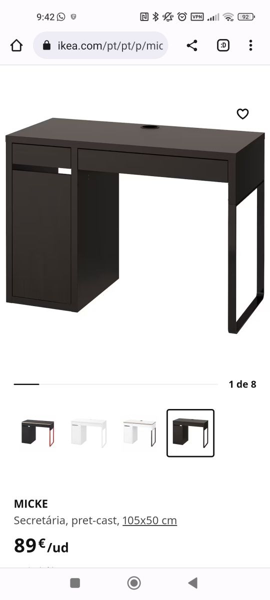 Secretária MICKE IKEA