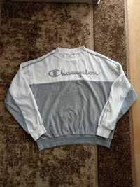 bluza pluszowa damska crewneck Champion Central haft logo