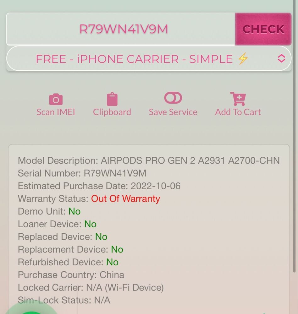 кейс для Apple AirPods Pro 2 модель А2700 оригінал