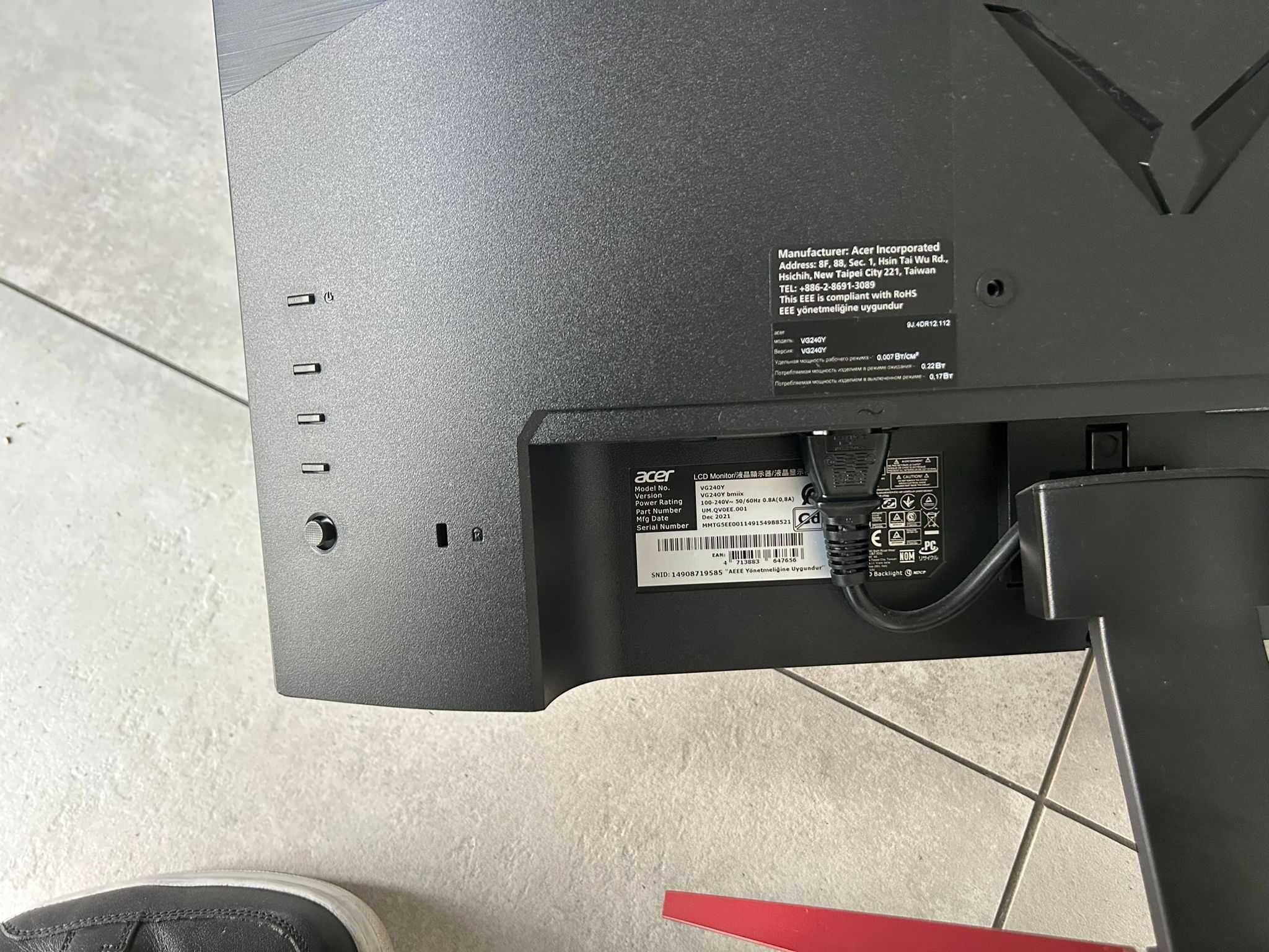 Monitor Acer 24 cale model VG240Y