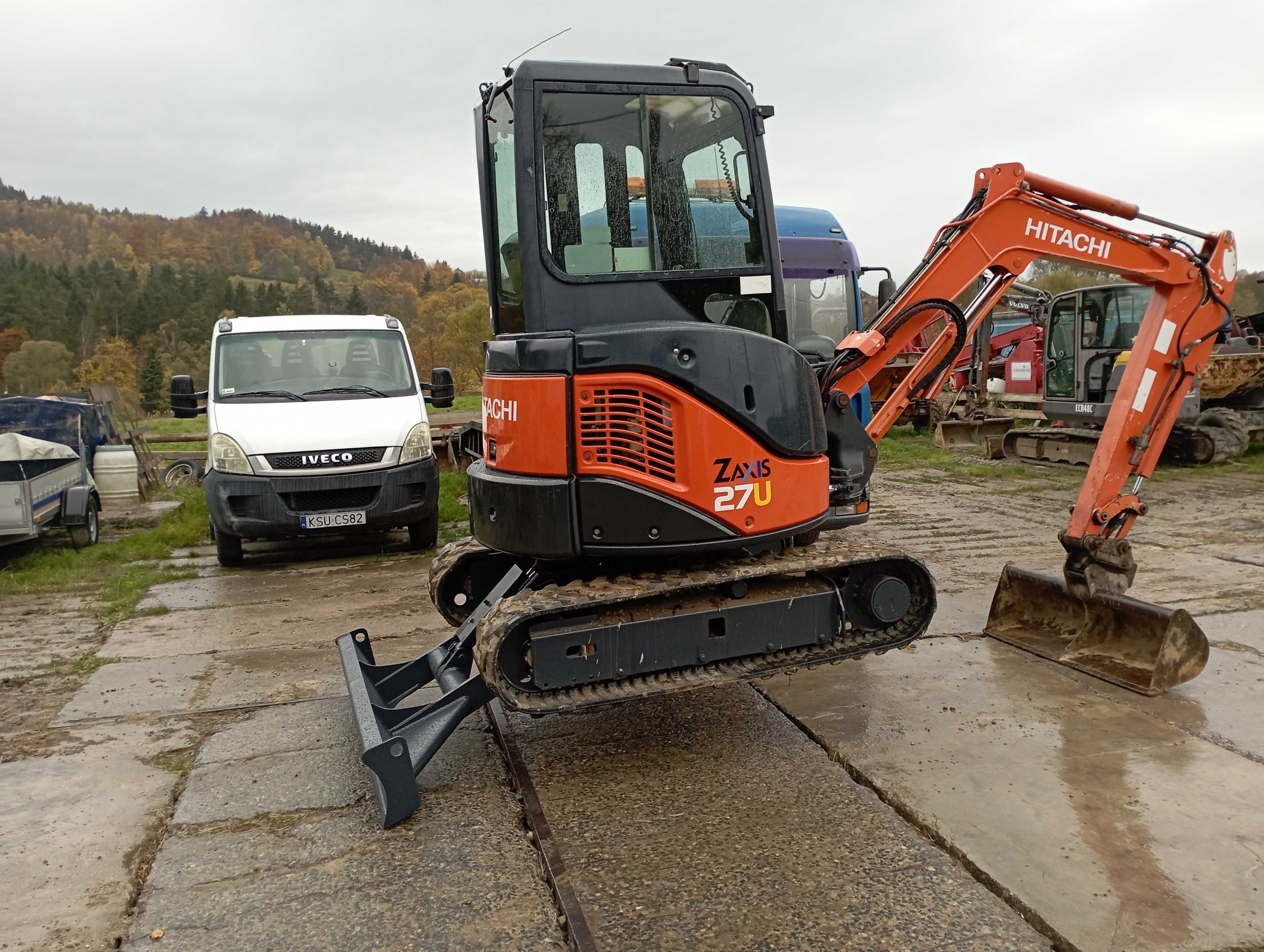 minikoparka hitachi zx 27u takeuchi volvo bobcat jcb