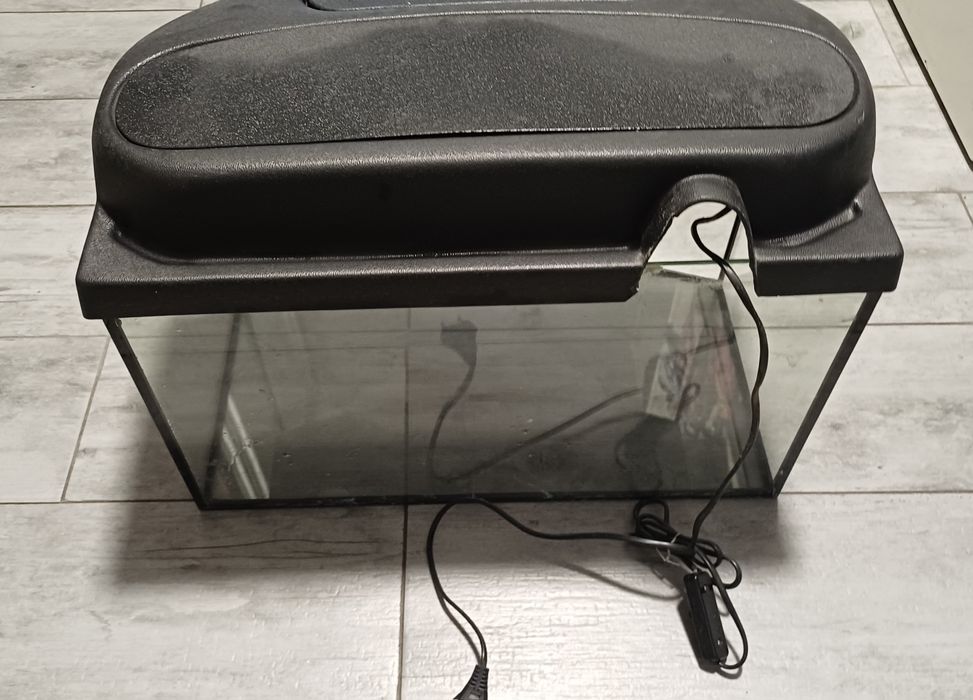 Akwarium panoramiczne 50cm 45L z pokrywa float