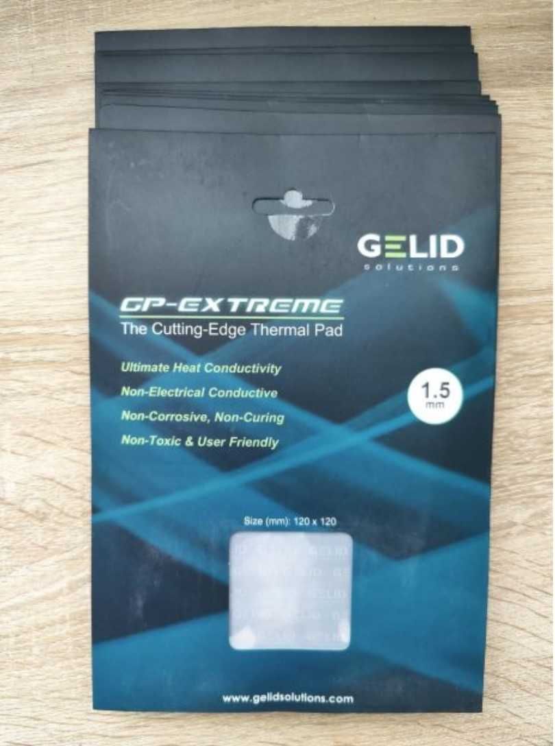 Термопрокладка Gelid GP-Extreme  120x120 0.5-3мм 12 Вт/м*К