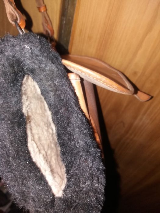 Torba skórzana bordowa ozdoby myśliwskie