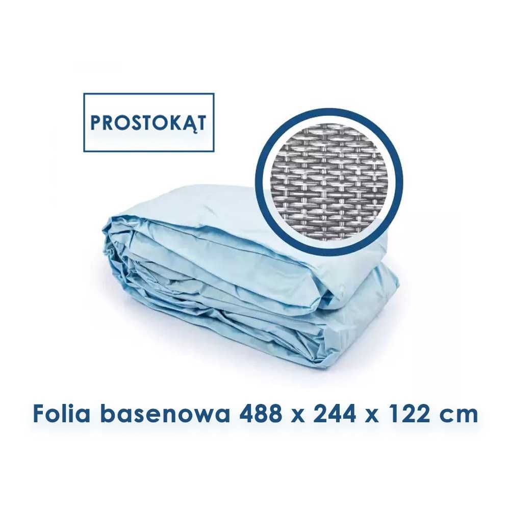 Folia basenowa Bestway prostokąt 488 x 244 x 122 cm - mod 56996 - nowa