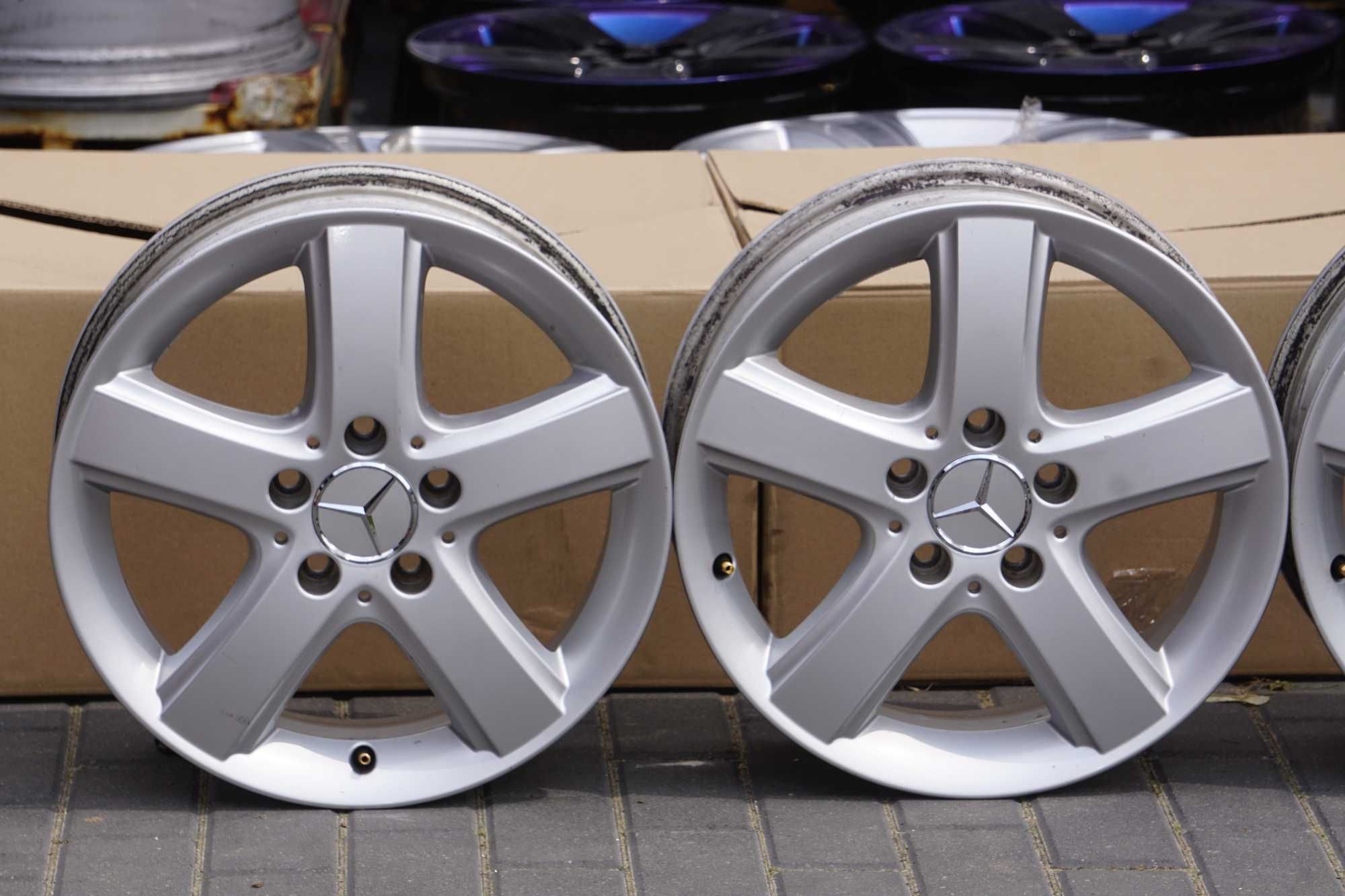 Alufelgi oryginał Mercedes 5x112 6Jx16 et46 cb66,6mm nowe dekle