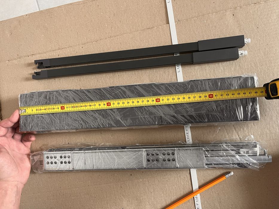 Ящик Hettich Atira InnoTech комплект П/В антрацит L470 H144