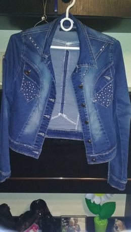 пиджак джинсовый куртка xs