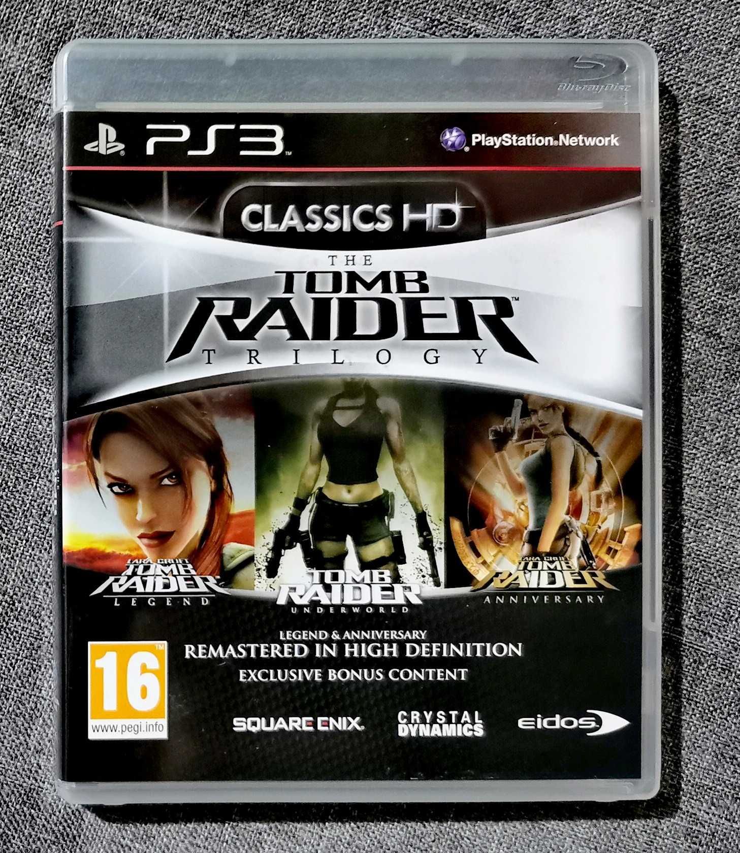 Tomb Raider Trilogy Legend, Underworld, Anniversary PS3 PlayStation 3