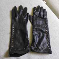 Solar damskie cienkie rękawiczki skórzane rozmiar S
