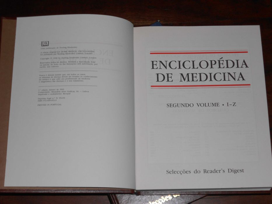 Selecções Readers Digest Almanaque 2002 e Enciclopedia de Medicina