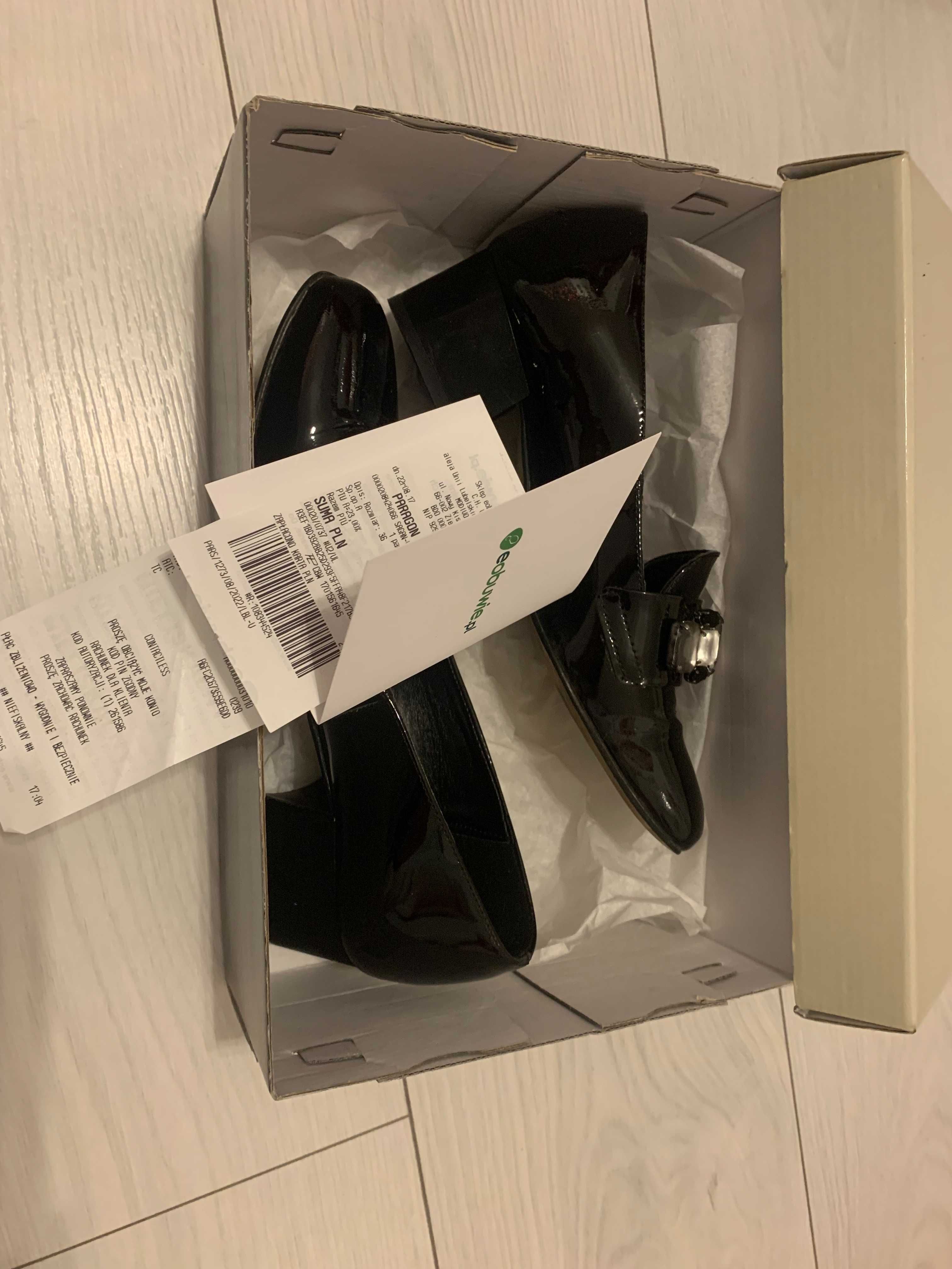 buty lakierowane polska firma sagan nr 36 stan idealny jak nowe