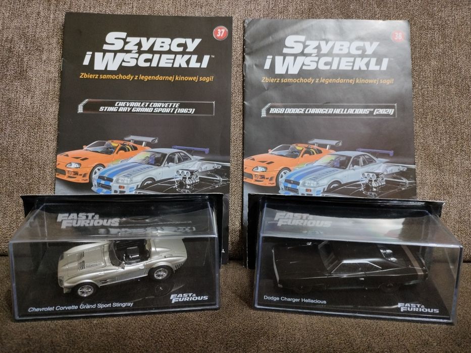 Modele z kolekcji samochodów F&F, skala 1:43, możliwa zamiana