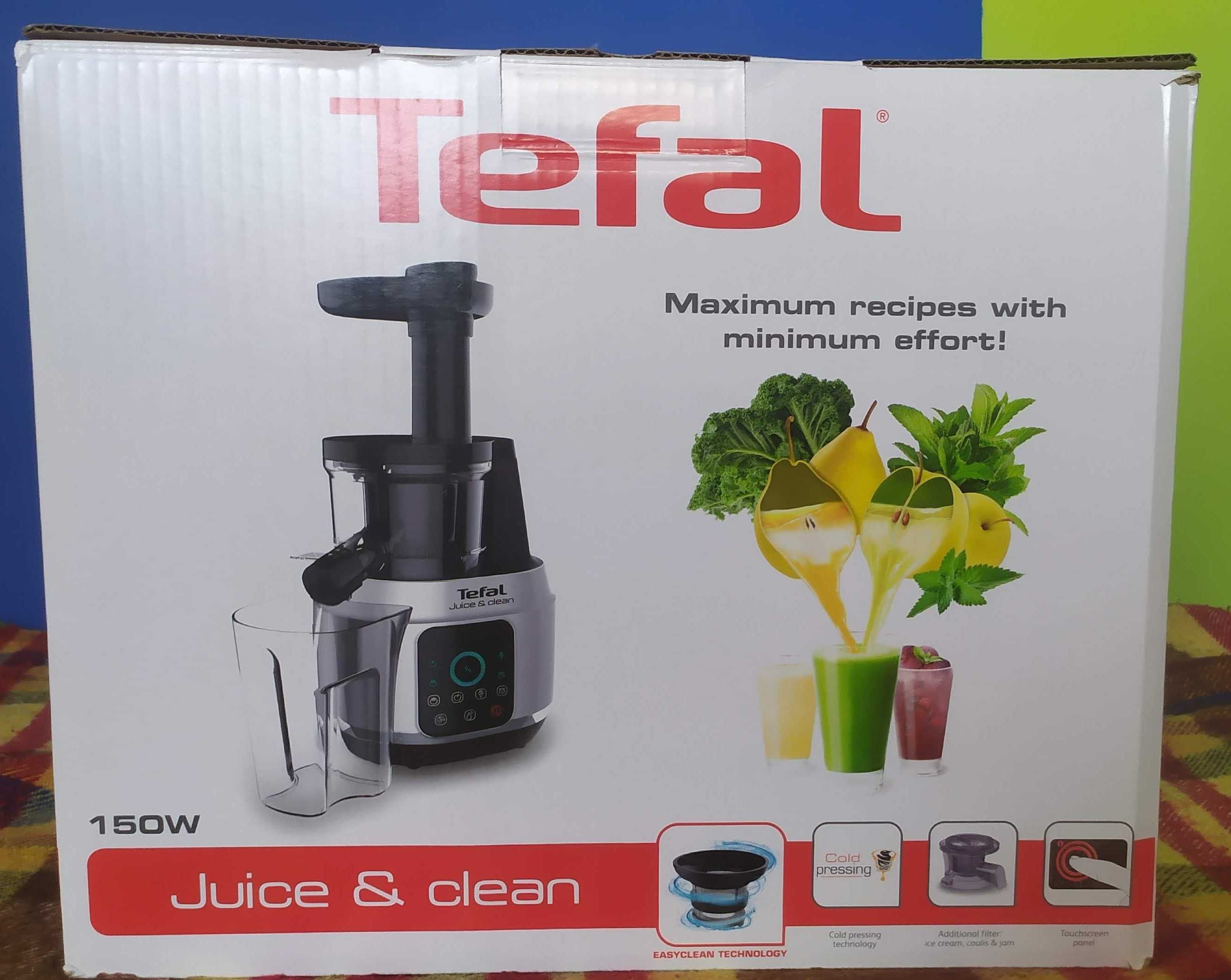 Wyciskarka wolnoobrotowa TEFAL Juice & Clean