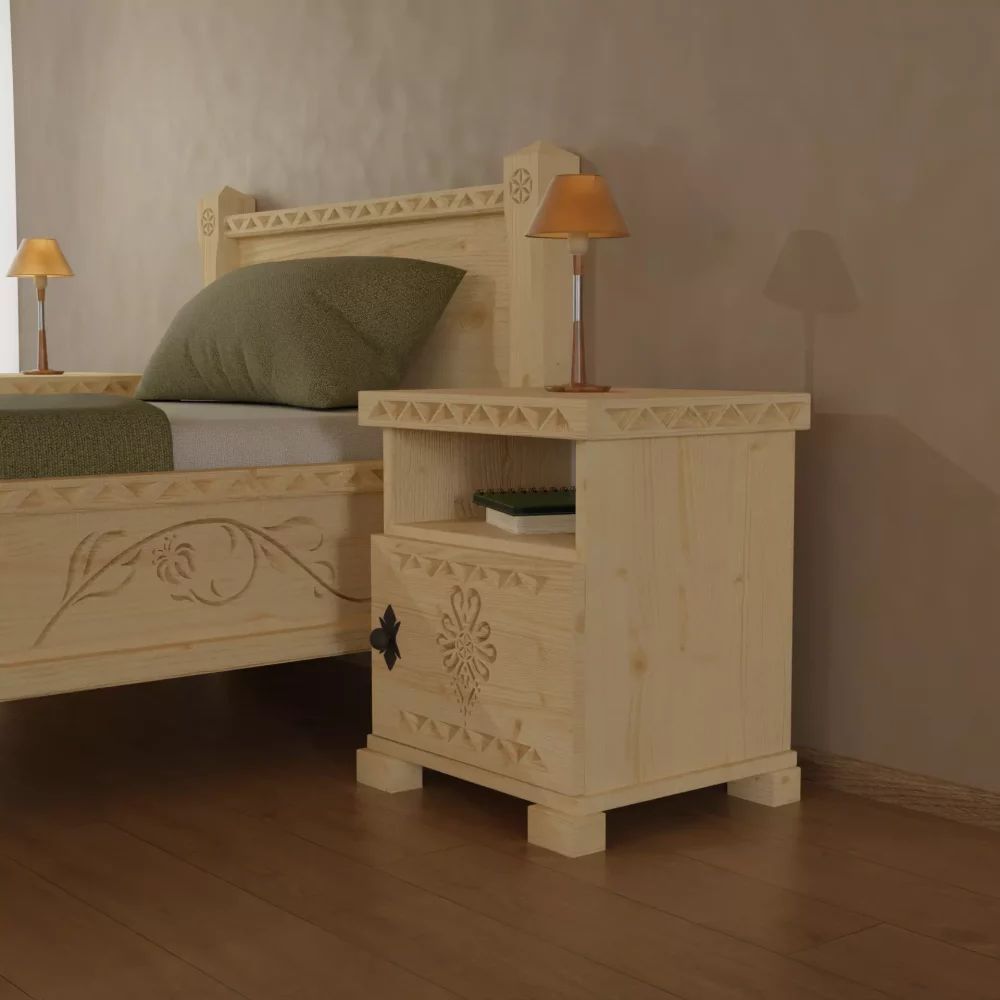 Szafka nocna w stylu góralskim !PRODUCENT!