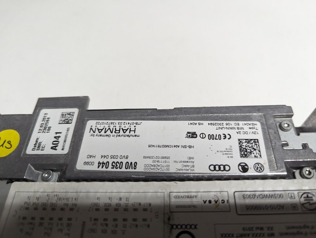 Radio Mib2 Audi A3 1.6tdi 2015 ( garantia)