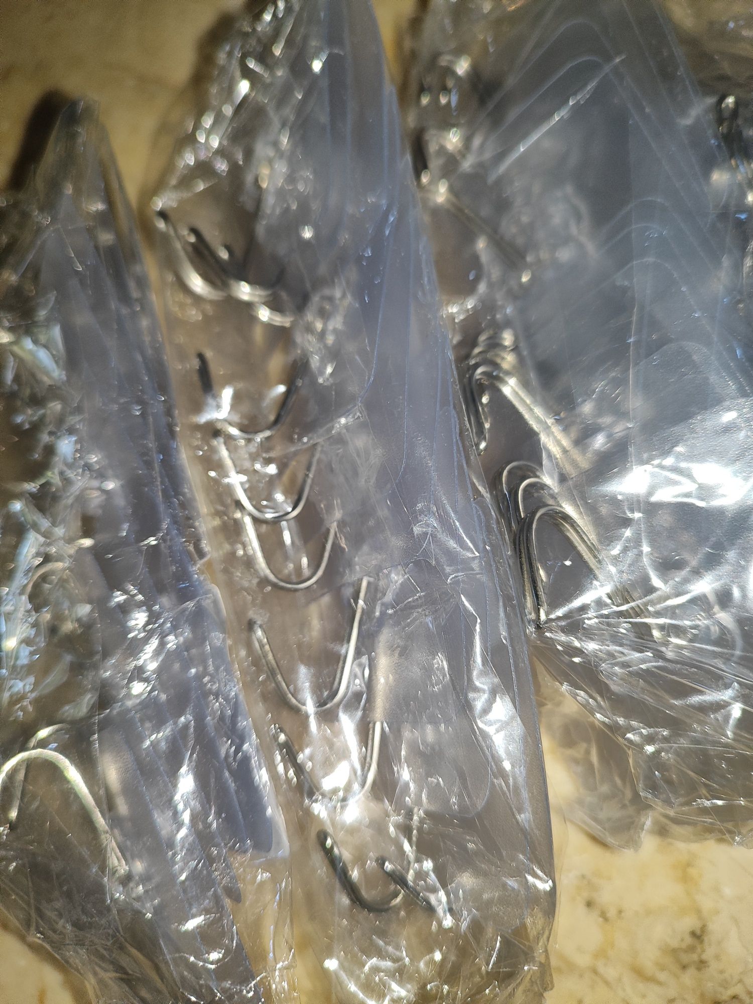 Ganchos adesivos transparentes e fortes de aço inoxidável pack de 10