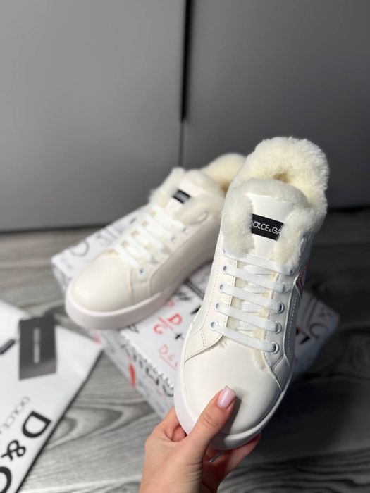 Кеды зимние dolce gabbana кроссовки с мехом зимне