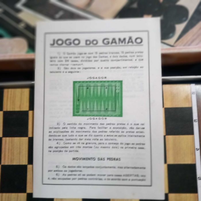 Jogo Damas - Gamão- Xadrez