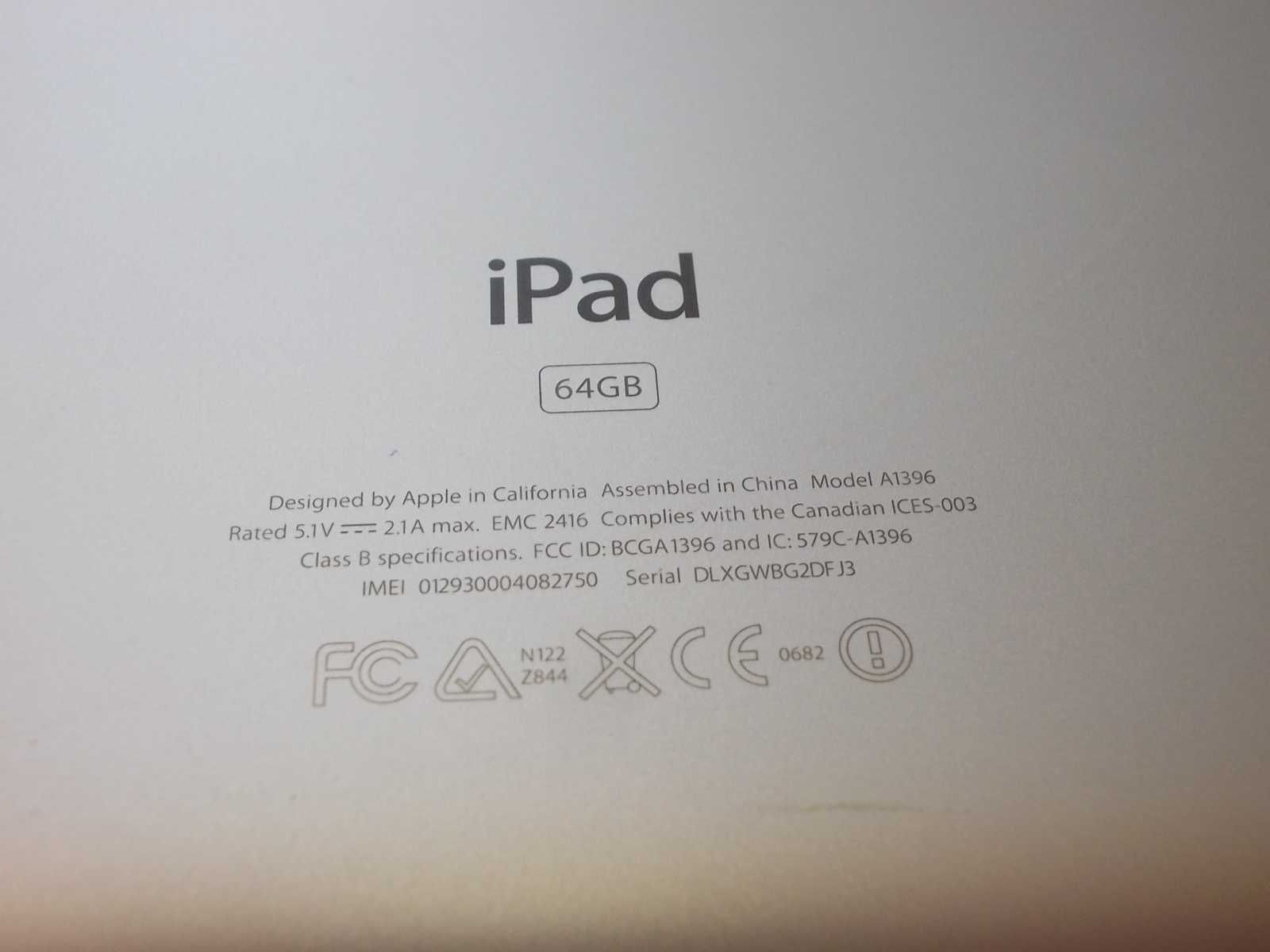 Apple iPad 2 A1396 64GB