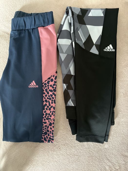 Leginsy Adidas rozm XS 2pary