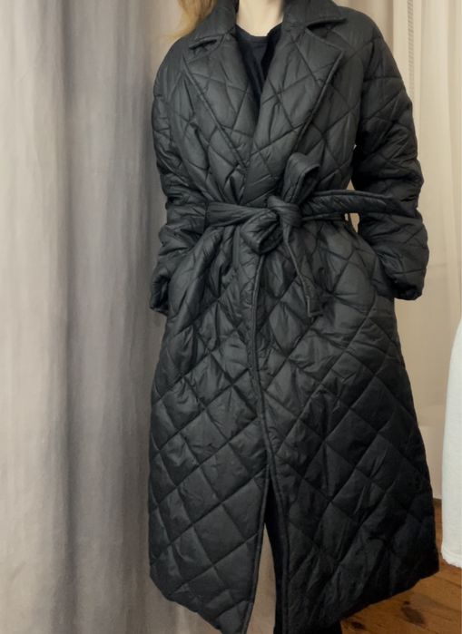 Стьобане зимове пальто з утеплювачем/плащ/куртка