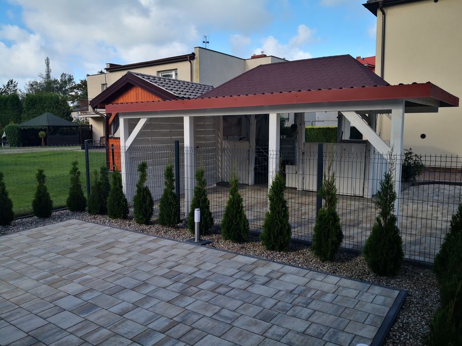 Konstrukcje drewniane, altany, wiaty, garaże